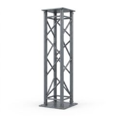 Металлическая колонна с решетчатым каркасом, 3D-модель.